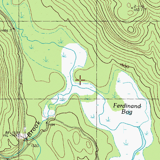 Topographic Map of Madison Brook, VT