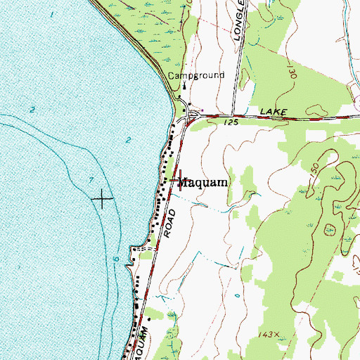 Topographic Map of Maquam, VT