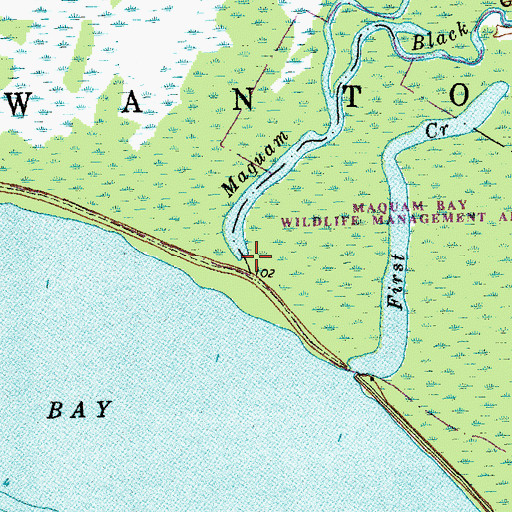 Topographic Map of Maquam Creek, VT