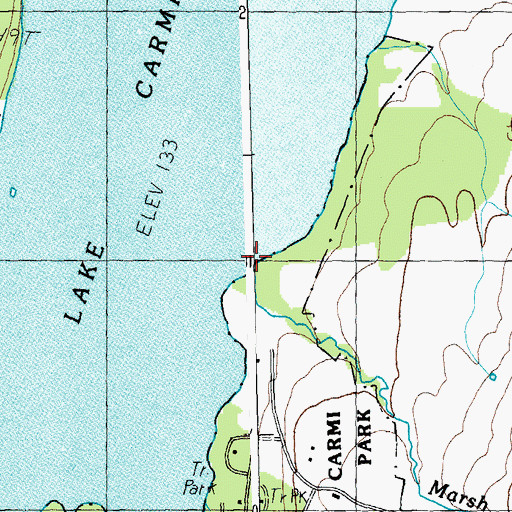 Topographic Map of Marsh Brook, VT