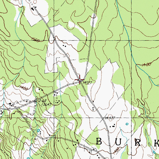 Topographic Map of Marshall School, VT