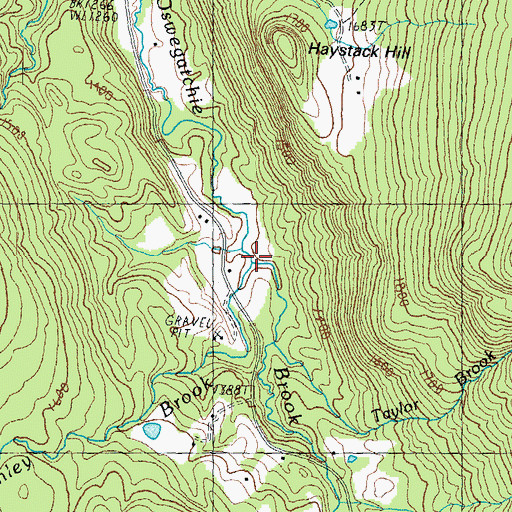 Topographic Map of McKinley Brook, VT