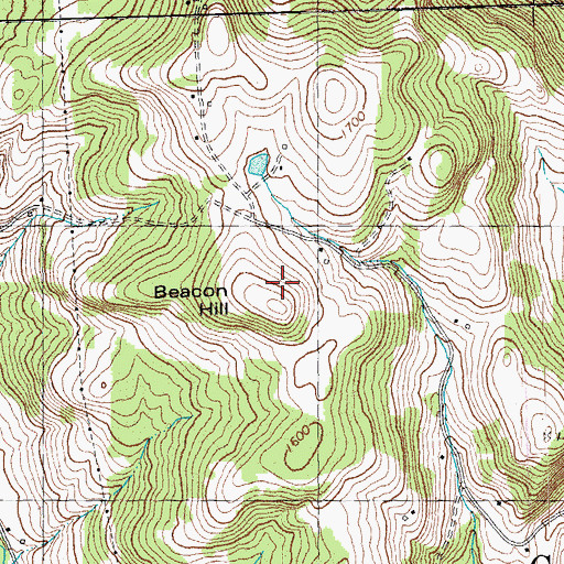 Topographic Map of Beacon Hill, VT