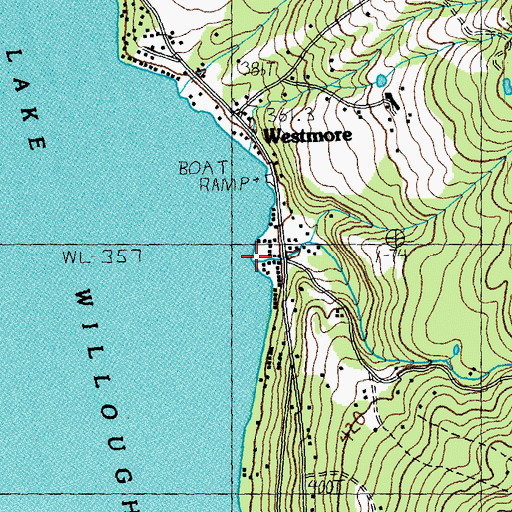 Topographic Map of Mill Brook, VT