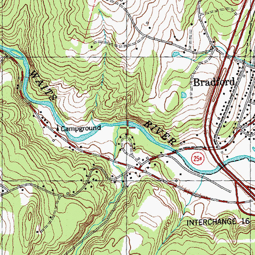 Topographic Map of Mill Pond Brook, VT