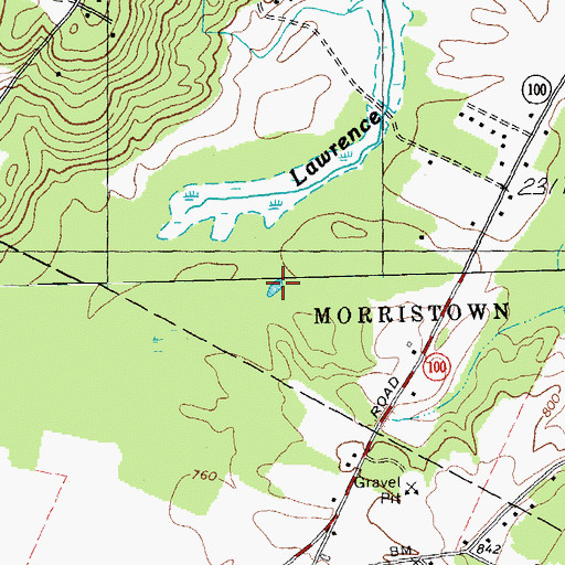 Topographic Map of Molly Pond, VT