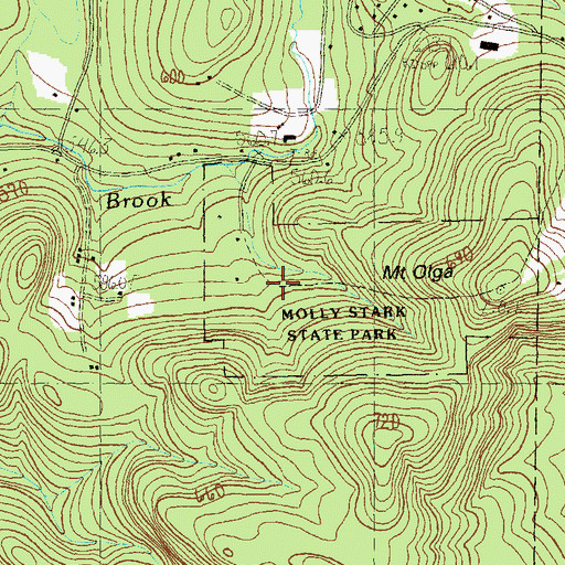 Topographic Map of Molly Stark State Forest, VT