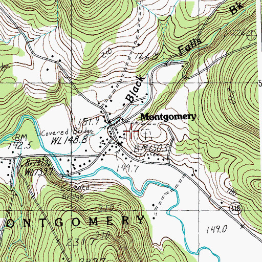 Topographic Map of Montgomery, VT