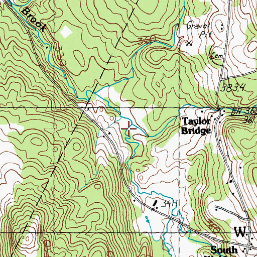 Topographic Map of Morrill Brook, VT