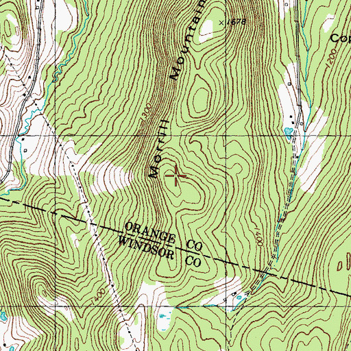 Topographic Map of Morrill Mountain, VT