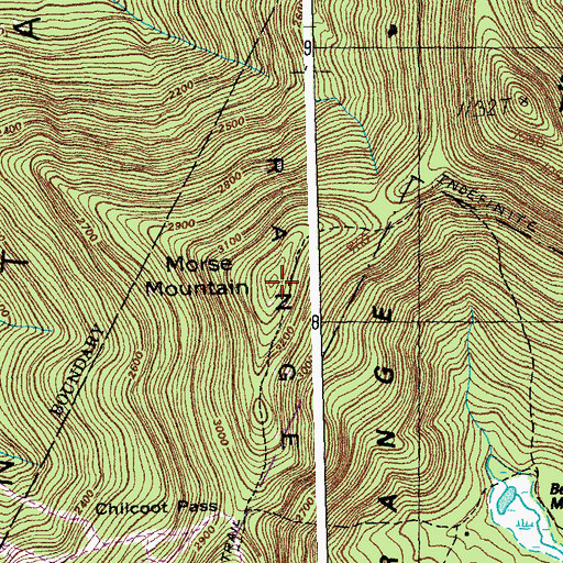 Topographic Map of Morse Mountain, VT