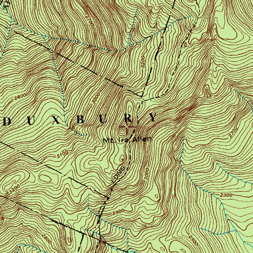 Topographic Map of Mount Ira Allen, VT