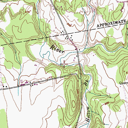 Topographic Map of Mud Hollow Brook, VT