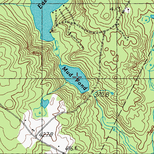 Topographic Map of Mud Pond, VT