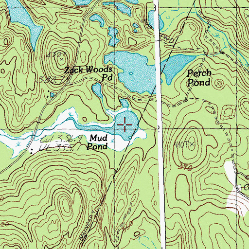 Topographic Map of Mud Pond, VT
