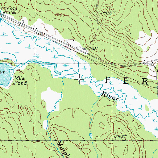 Topographic Map of Murphy Brook, VT