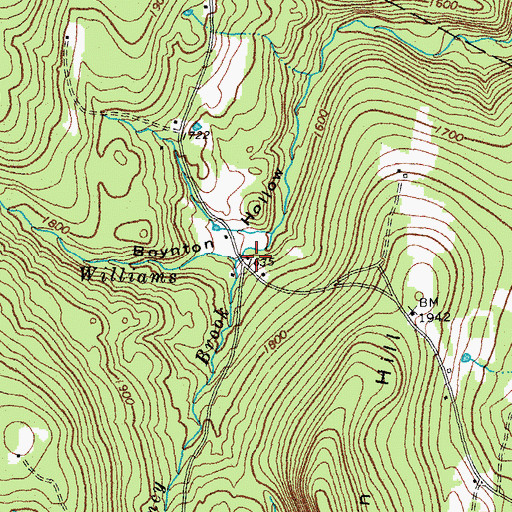 Topographic Map of Nancy Brook, VT
