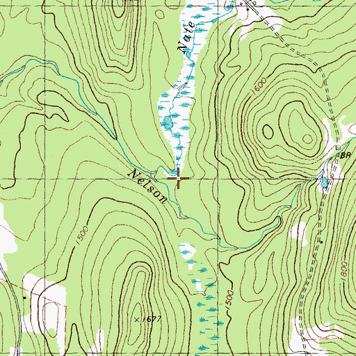 Topographic Map of Nate Smith Brook, VT