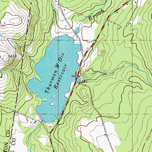 Topographic Map of Nelson Brook, VT