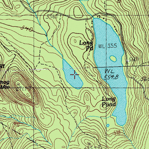 Topographic Map of Mud Pond, VT