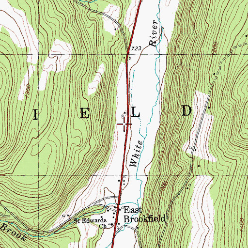 Topographic Map of North Branch School, VT