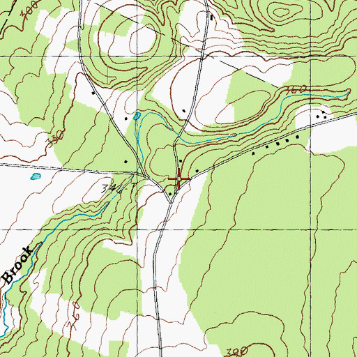 Topographic Map of North Browington School, VT