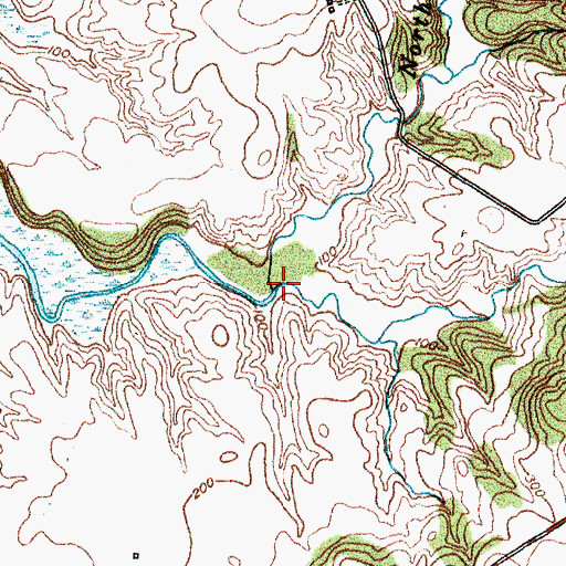 Topographic Map of North Fork East Creek, VT