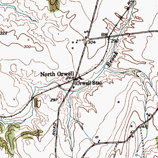 Topographic Map of North Orwell, VT