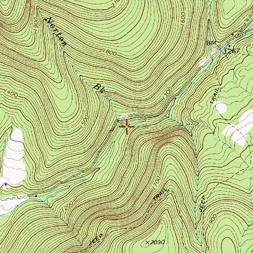 Topographic Map of Norton Brook, VT