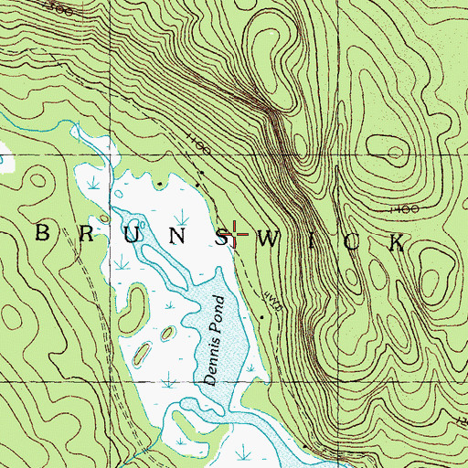 Topographic Map of Notch Pond Brook, VT