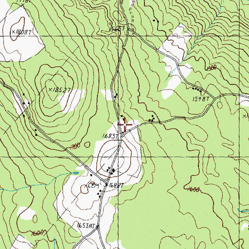 Topographic Map of Packer School, VT