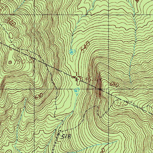 Topographic Map of Parker Camp, VT