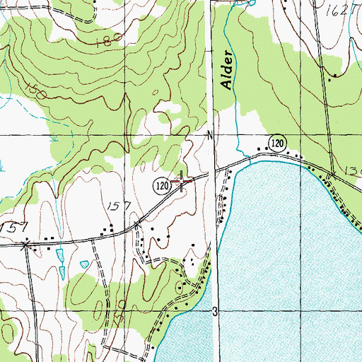 Topographic Map of Patton Cemetery, VT