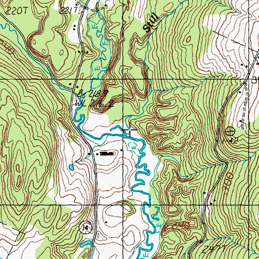 Topographic Map of Pekin Brook, VT