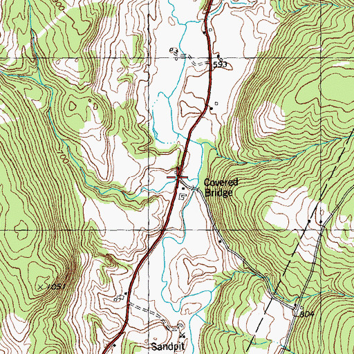 Topographic Map of Penny Brook, VT