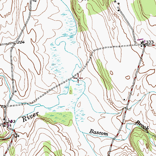 Topographic Map of Perry Brook, VT