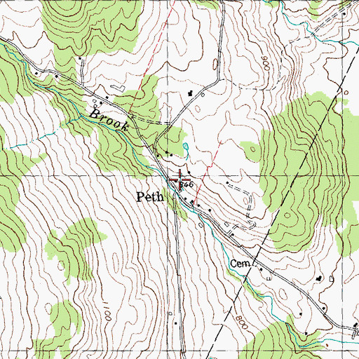 Topographic Map of Peth, VT
