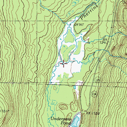 Topographic Map of Pine Brook, VT