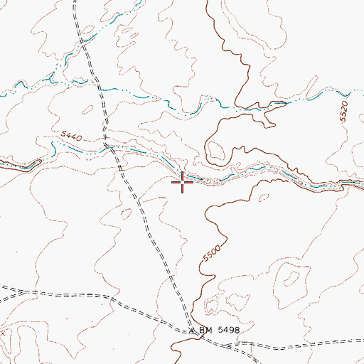 Topographic Map of Bitter Spring Wash, AZ