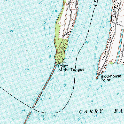 Topographic Map of Point of the Tongue, VT