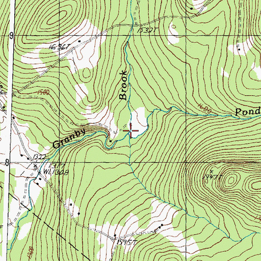 Topographic Map of Pond Brook, VT