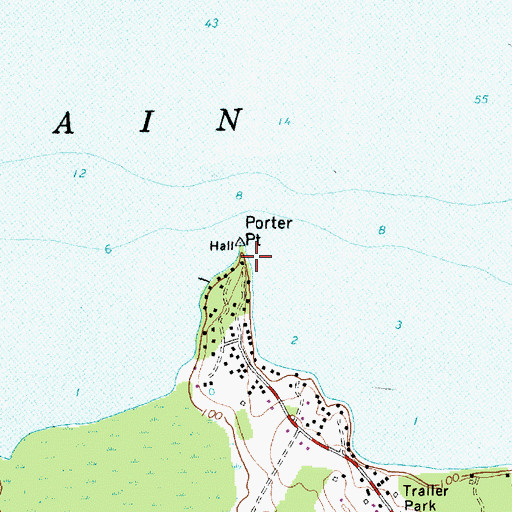 Topographic Map of Porter Point, VT