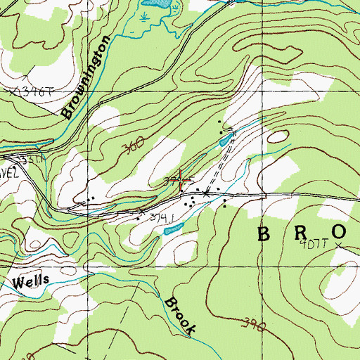 Topographic Map of Powers School, VT