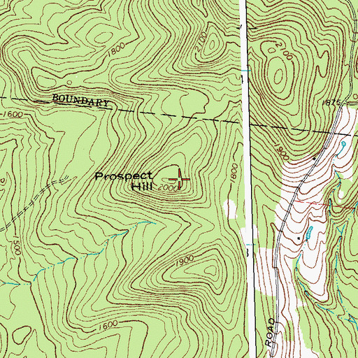 Topographic Map of Prospect Hill, VT