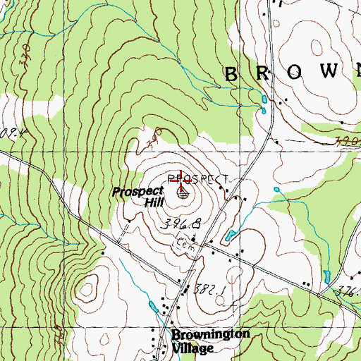 Topographic Map of Prospect Hill, VT