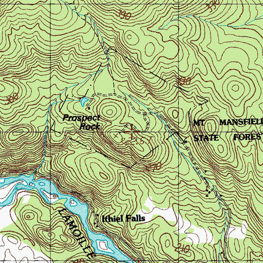 Topographic Map of Prospect Rock, VT