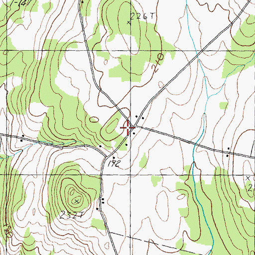 Topographic Map of Pumpkin Village School, VT