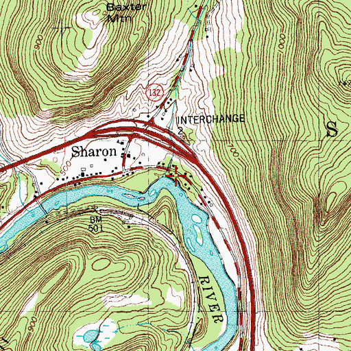 Topographic Map of Quation Brook, VT