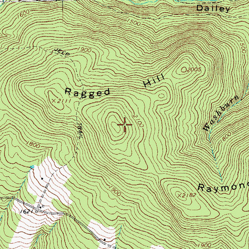 Topographic Map of Ragged Hill, VT