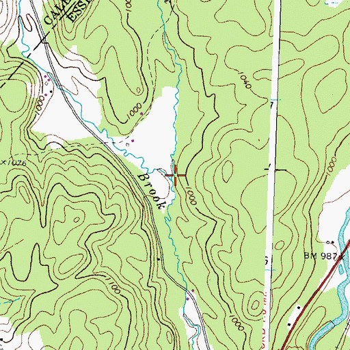 Topographic Map of Ranney Brook, VT